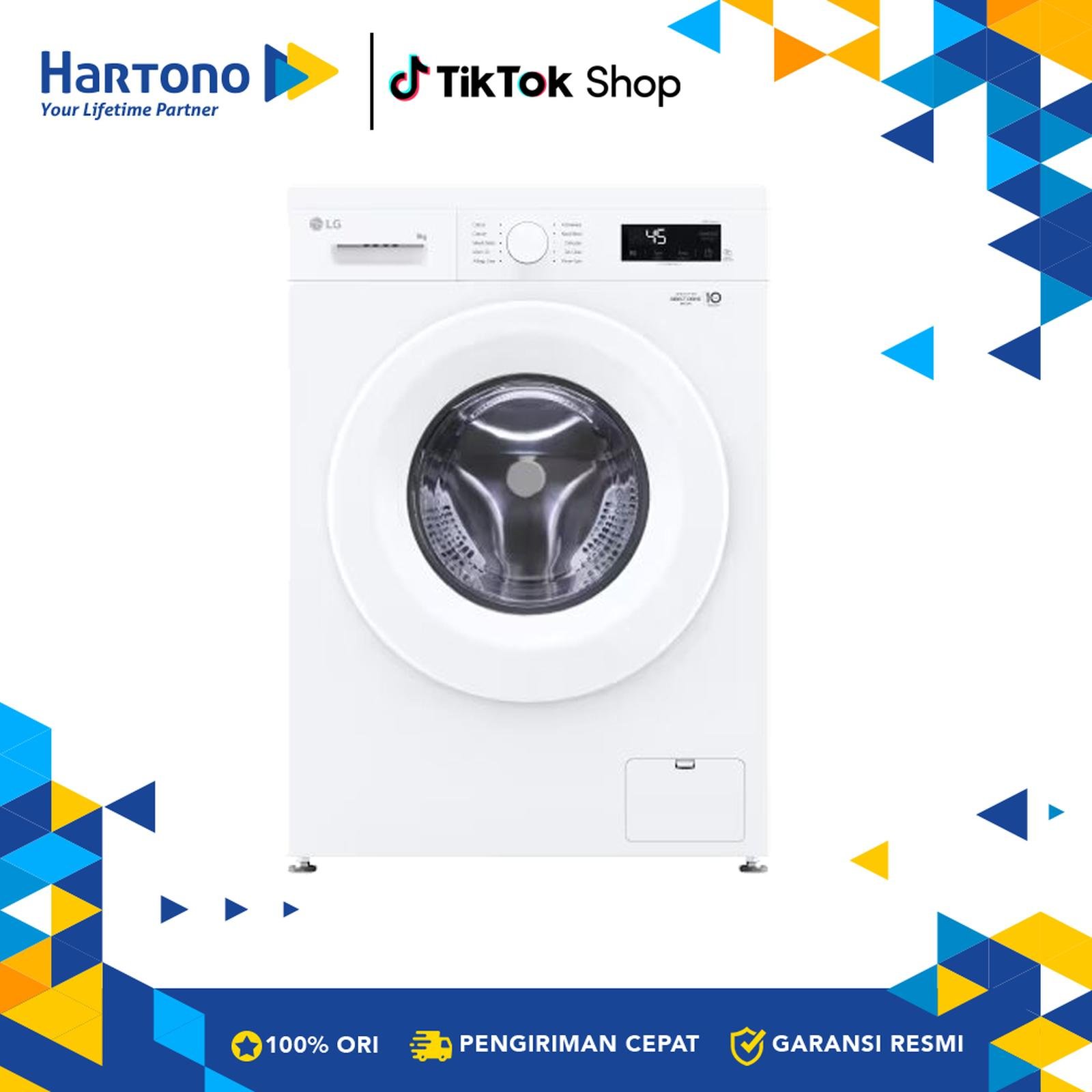 LG Mesin Cuci Front Loading 7 Kg Inverter Direct Drive FB1207S6W 6 Motion